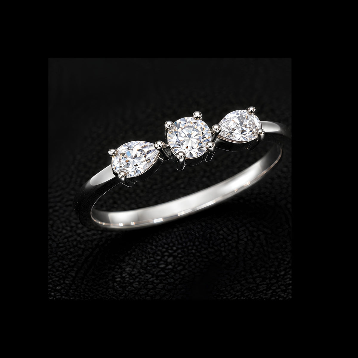 Three-Stone CZ Ring