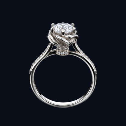 Elegant Silver CZ Ring