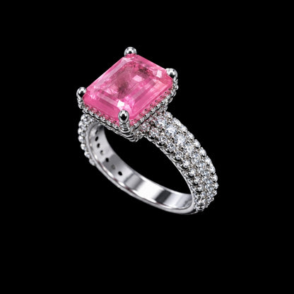 Pink CZ Ring