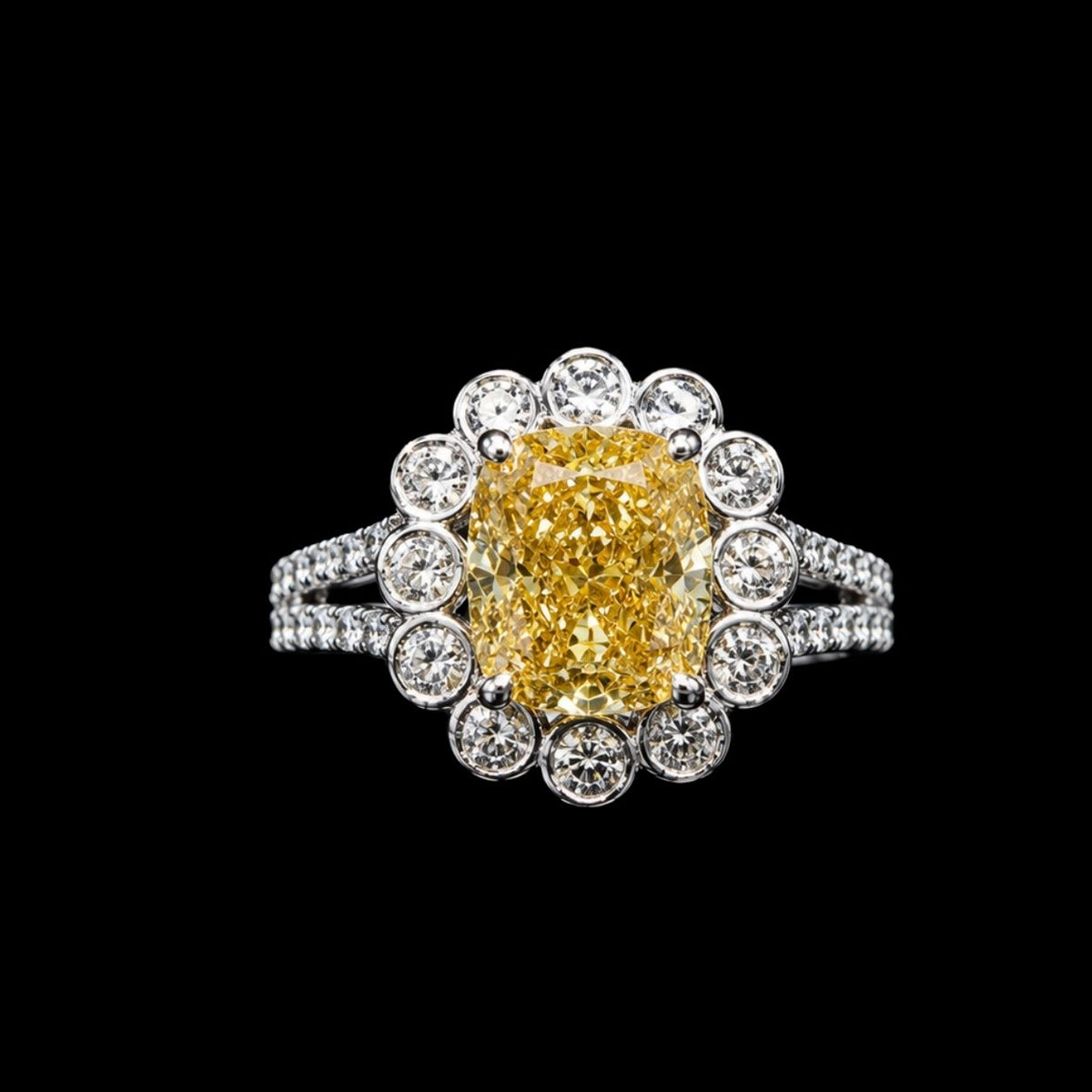 Yellow CZ Ring