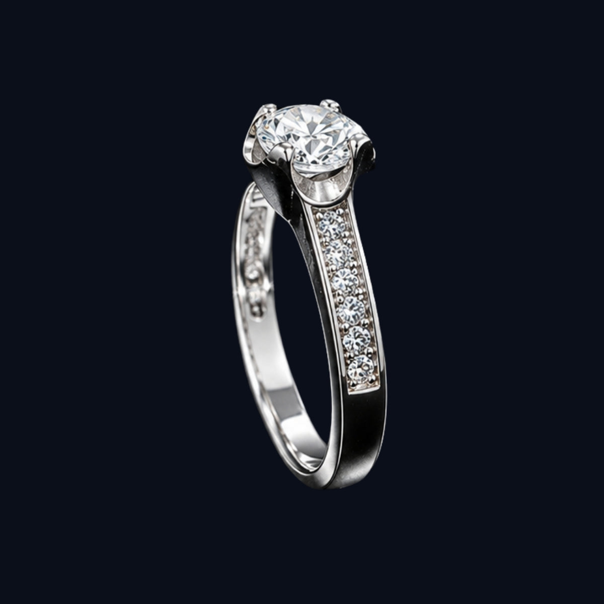 Elegant Solitaire Ring