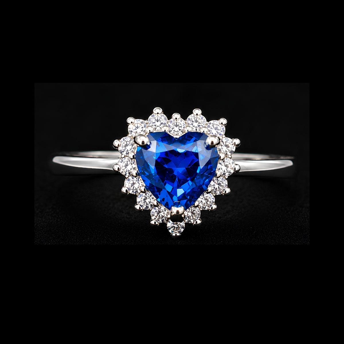 Blue Heart Ring