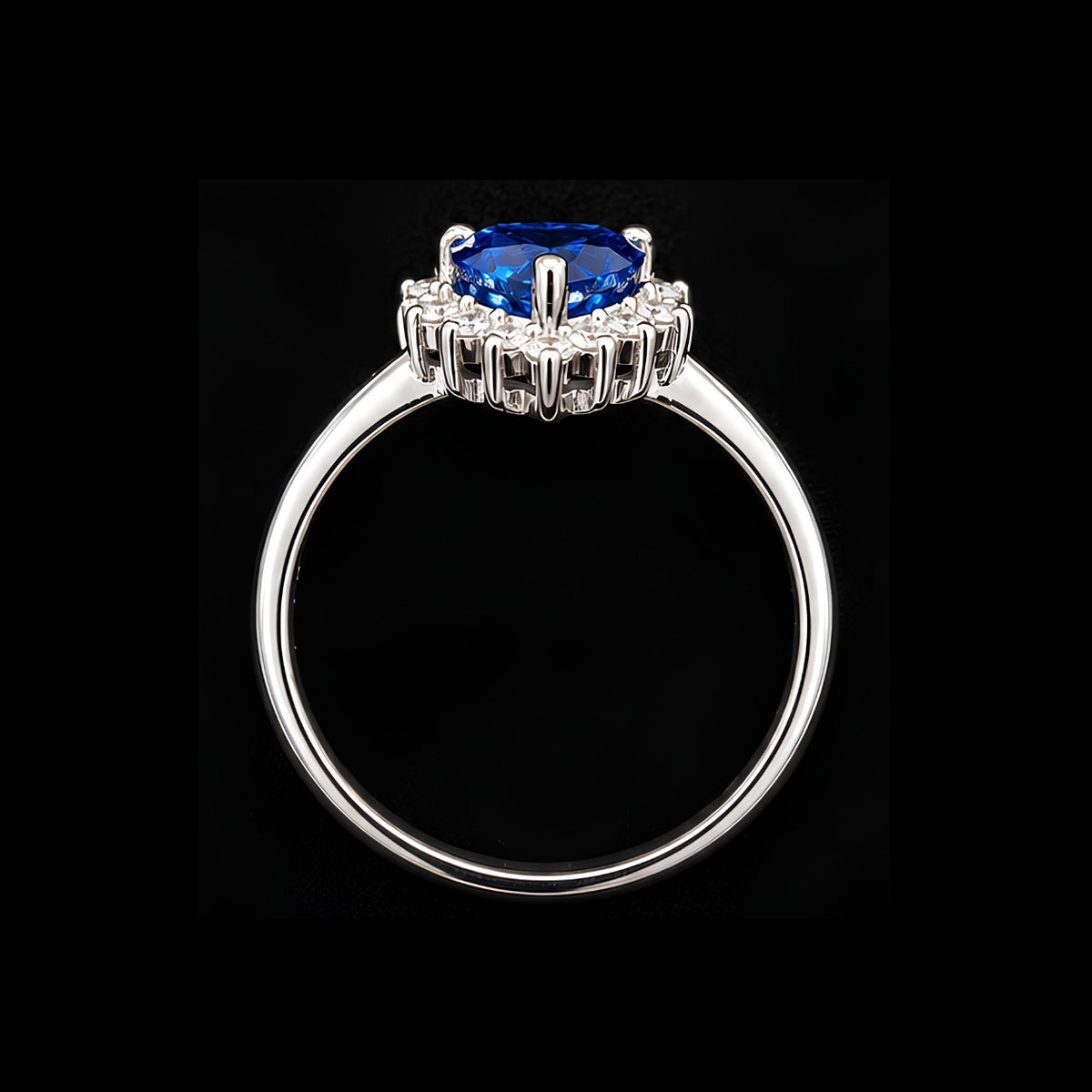 Blue Heart Ring