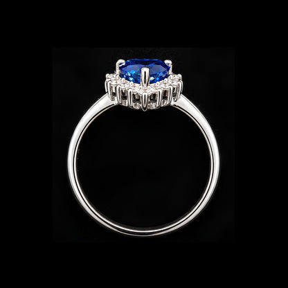 Blue Heart Ring