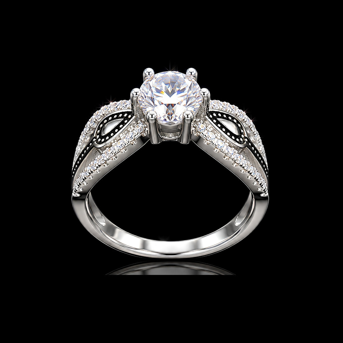 Elegant CZ Ring