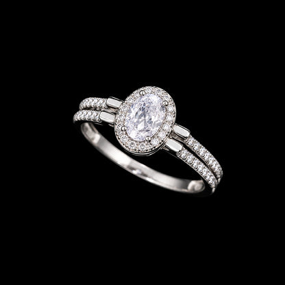 Elegant Silver Ring with CZ Stone