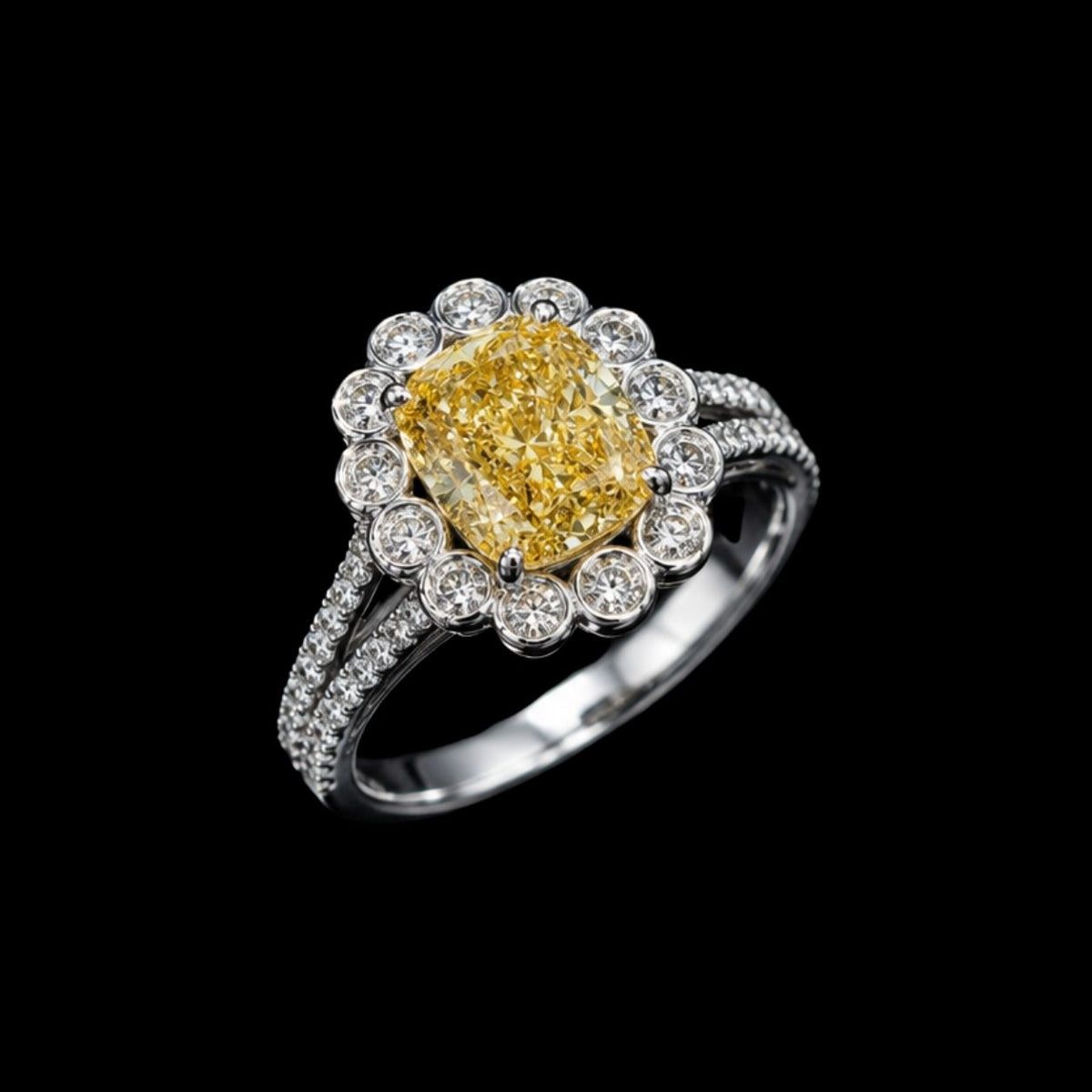 Yellow CZ Ring