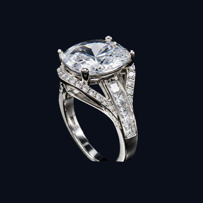 Oval CZ Ring