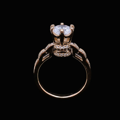 Gold CZ Ring