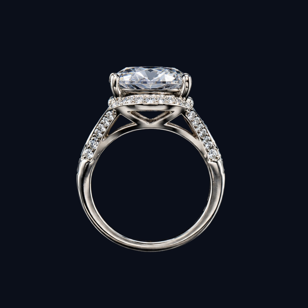 Oval CZ Ring