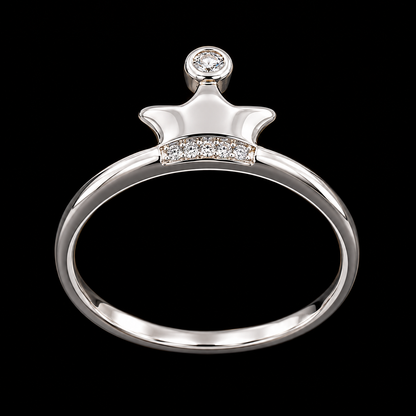 CZ Crown Ring