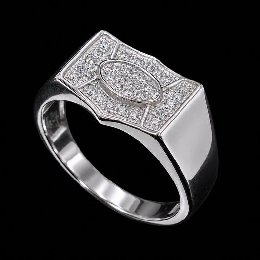 Silver Ring with CZ Stones