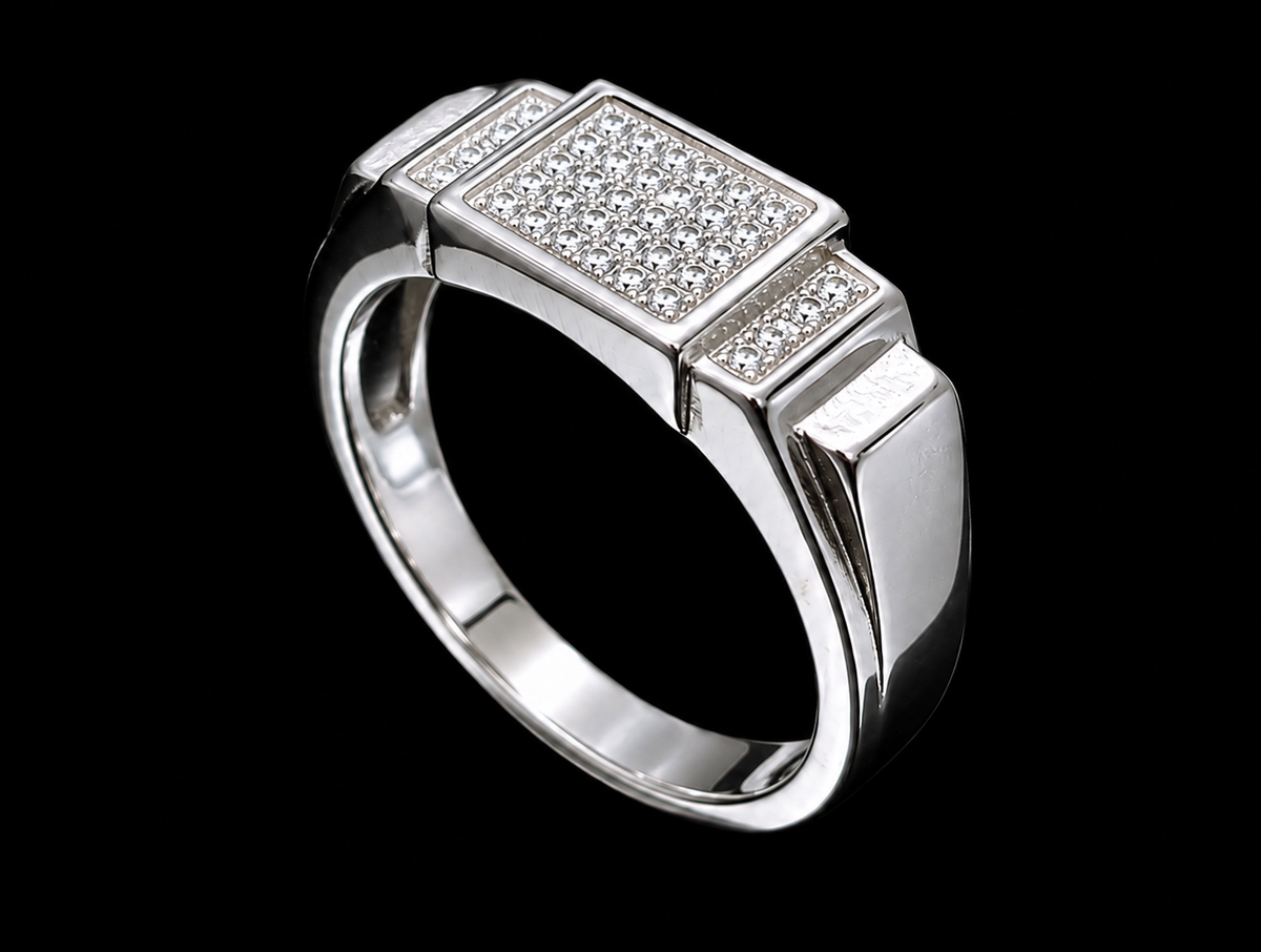 CZ Stone Silver Ring