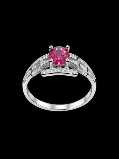 Pink CZ Ring