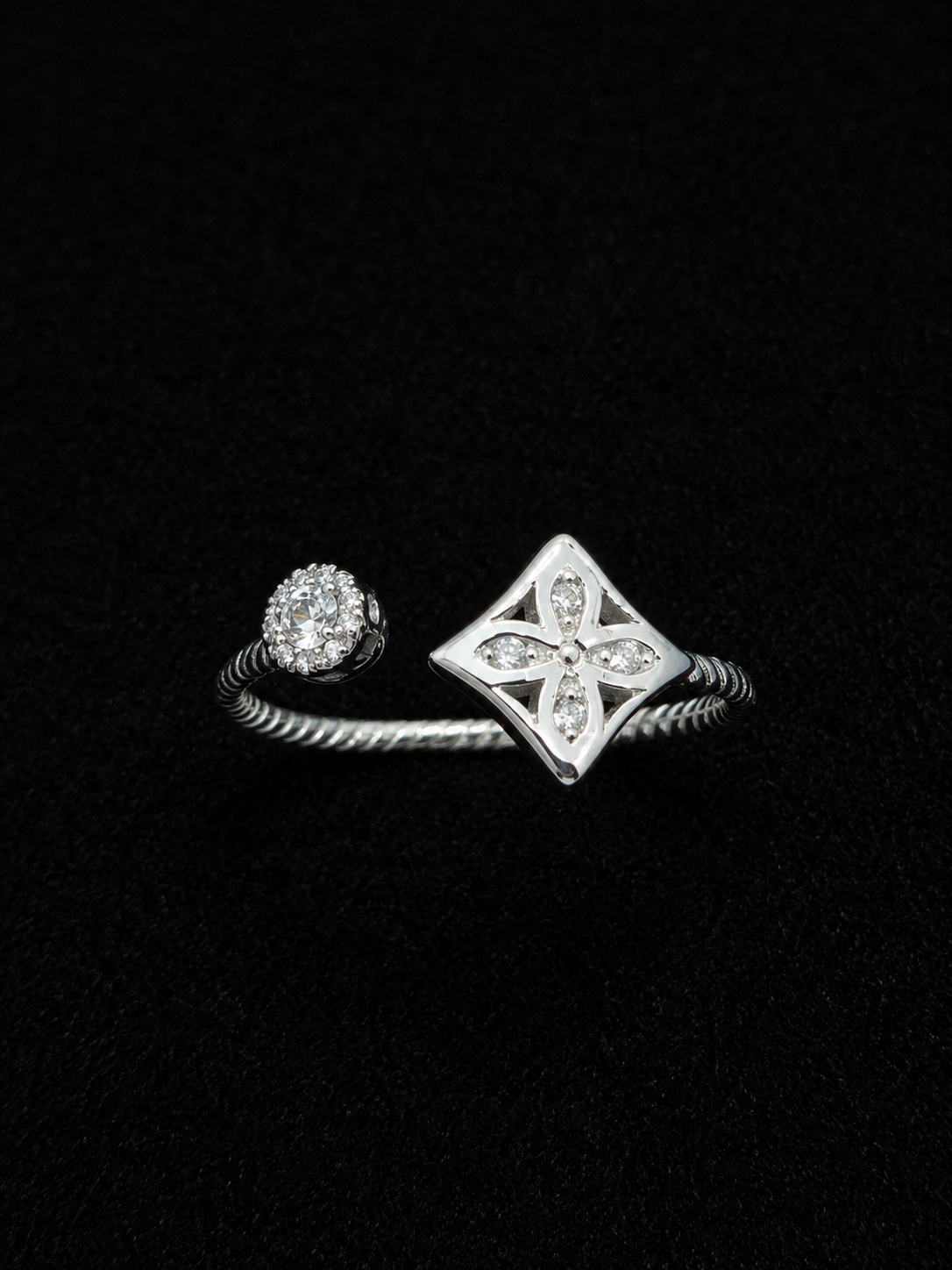 Square CZ Ring
