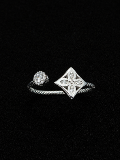 Square CZ Ring