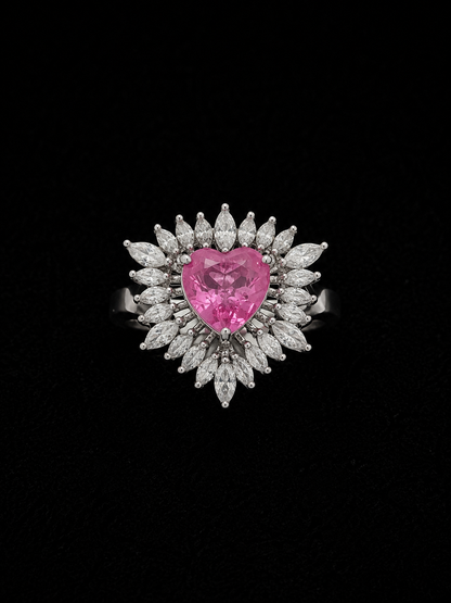 Ruby and CZ Ring