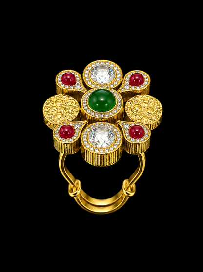 Gold and Gemstone Ring