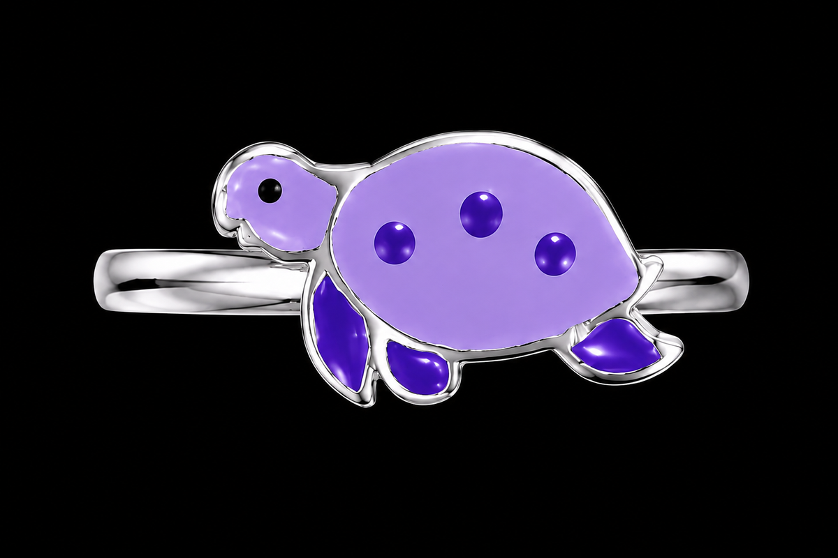 Enamel Turtle Ring