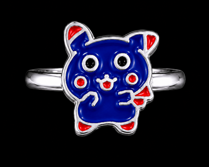 Enamel Cat Ring