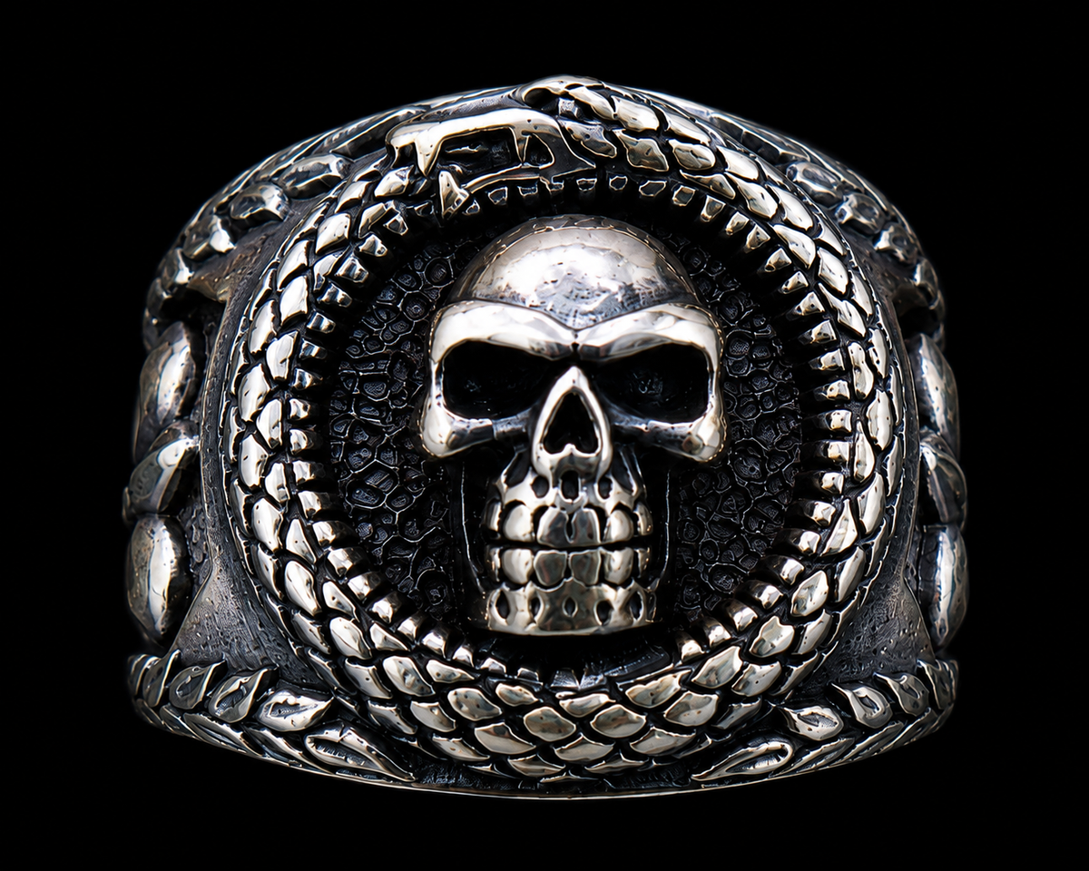 Silver Skull Ring