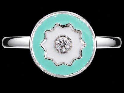 Enamel Flower Ring