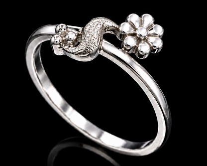 Silver Lion Head Ring