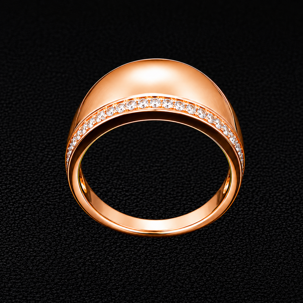 Rose Gold CZ Band