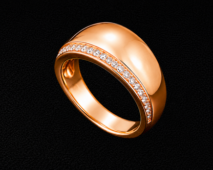 Rose Gold CZ Band