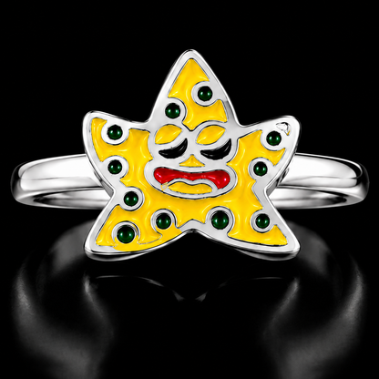 Enamel Star Ring
