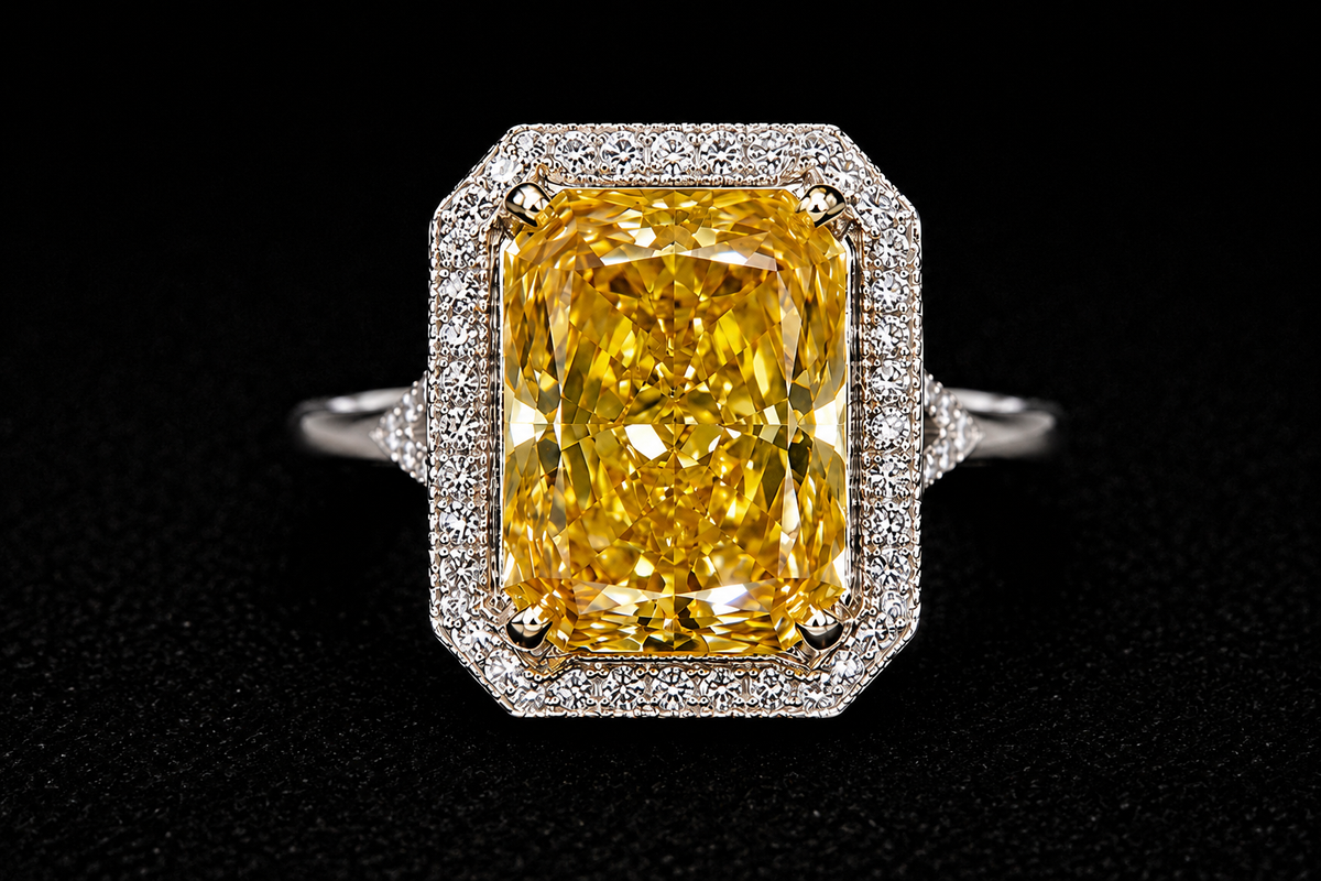 Yellow CZ Ring