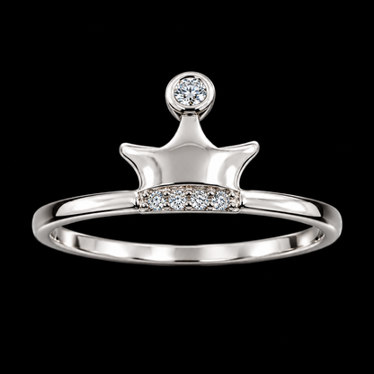 CZ Crown Ring