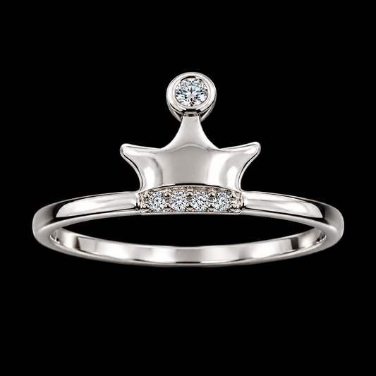 CZ Crown Ring