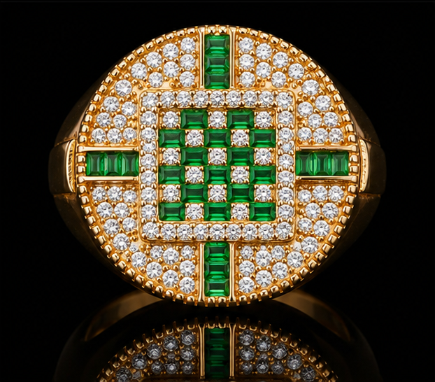 Gold and Emerald Ring